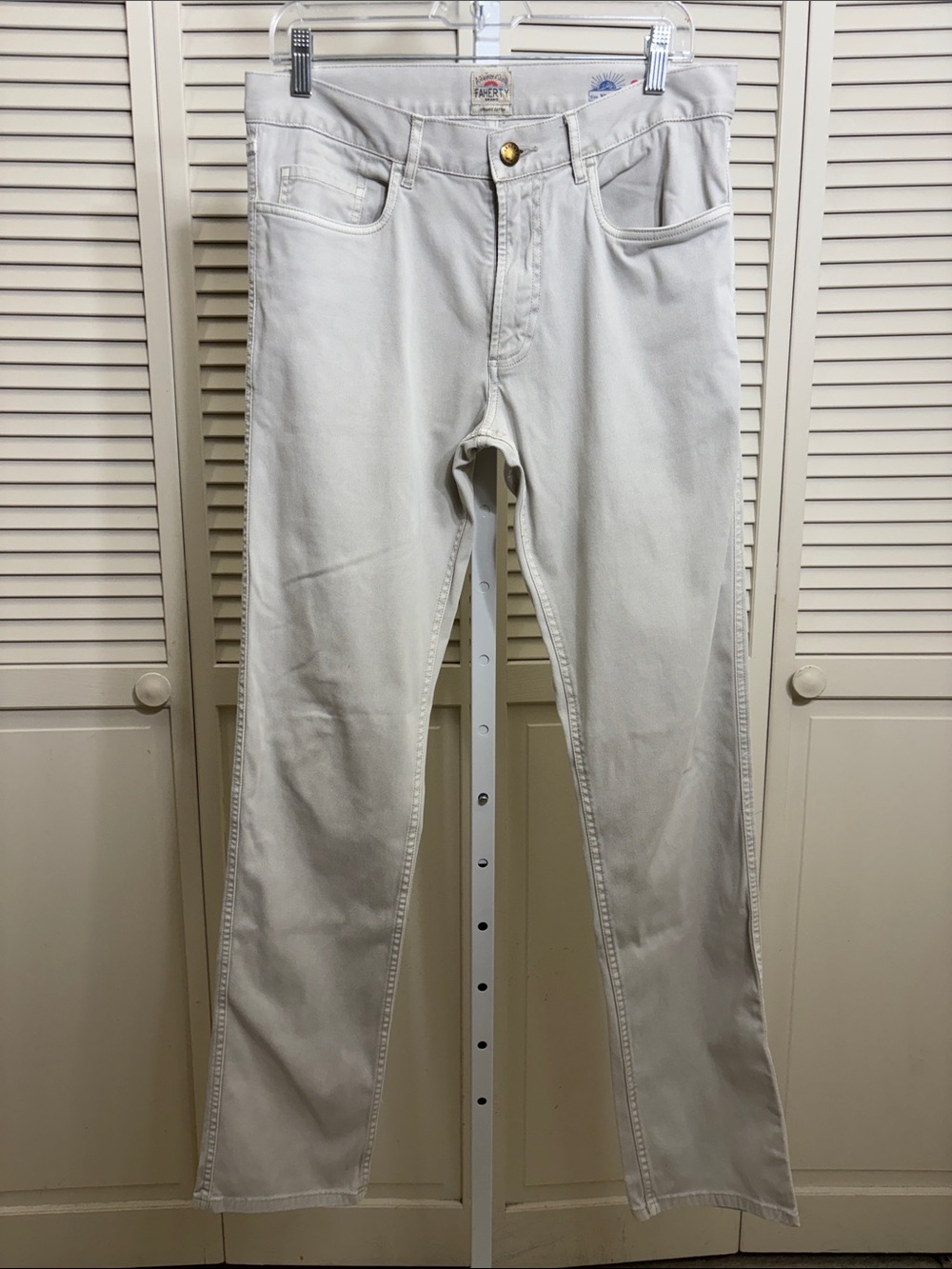Faherty Men's Stretch Twill 5 Pocket Pants Slim Straight Pants Size 31